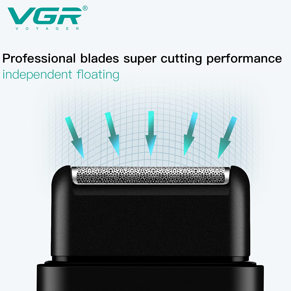 VGR V390 Ultra-Thin Electric Shaver & Beard Trimmer โ Rechargeable Razor with USB
