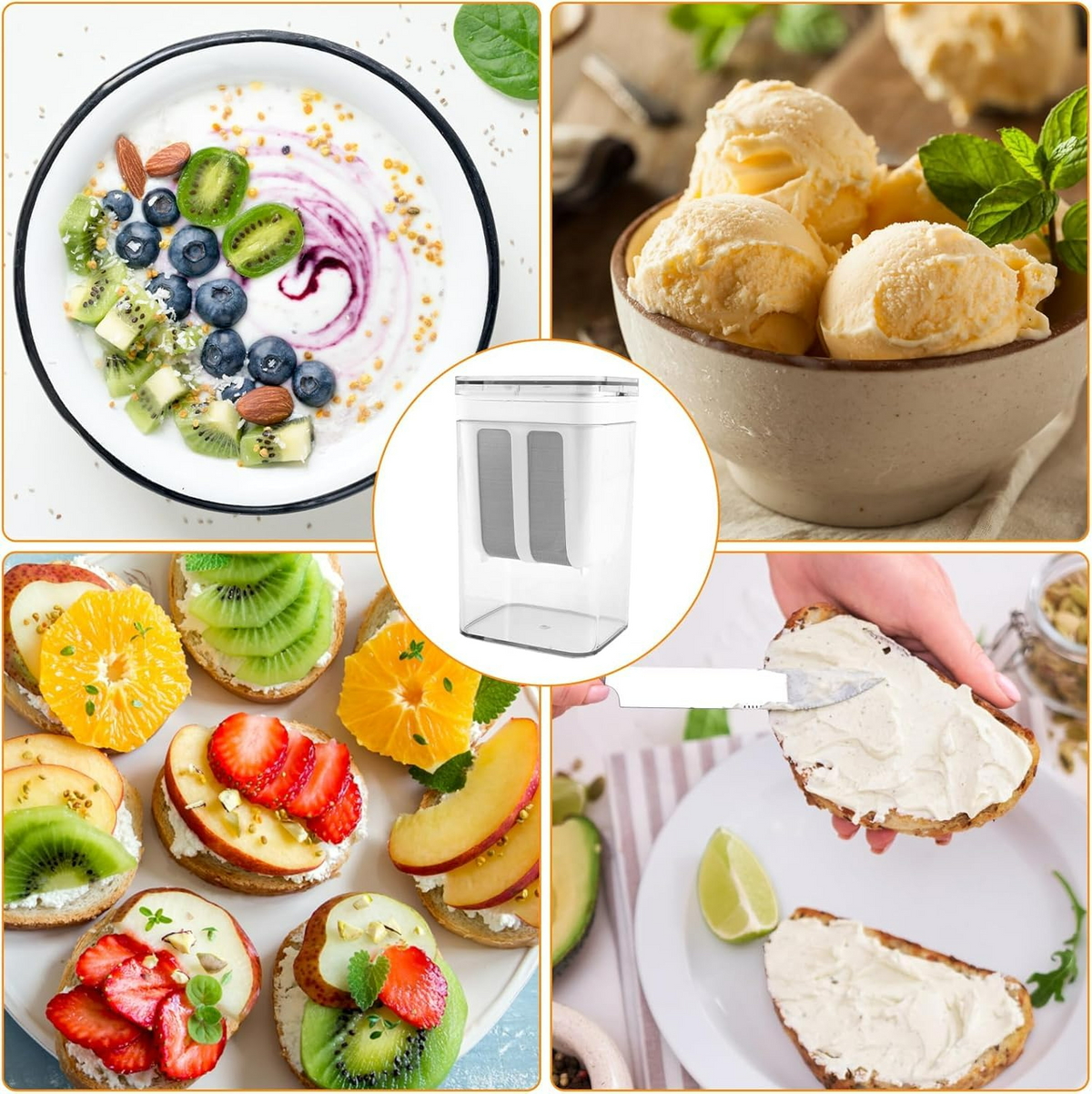 Greek Yogurt Strainer 1100ml โ Multi-Purpose Yogurt Maker