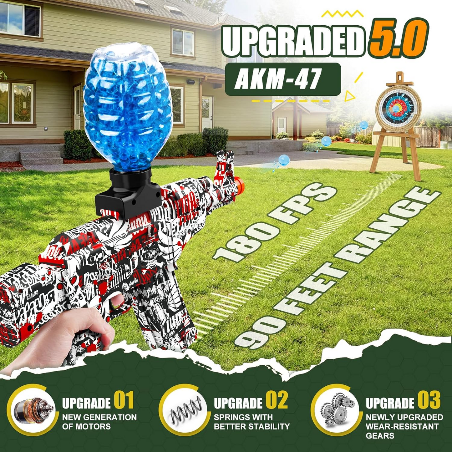 Electric Gel Blaster Toy Automatic Outdoor Toy