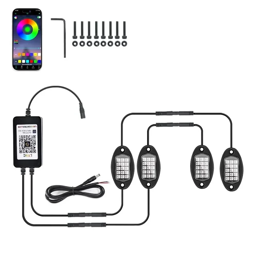 RGB Ambient Wheel Lights โ 16M Colors & lamp Music Sync