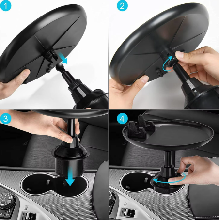 Tray Food for Car โ Adjustable Car Tray Table And Phone Holder