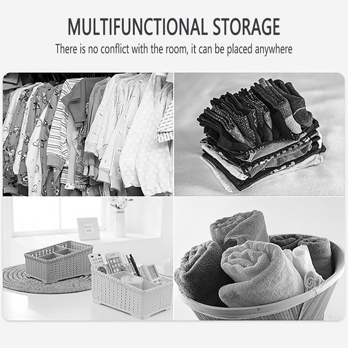3-in-1 Coat Rack & Shoe Rack Organizer 4 Tier Storage Organizer with Hooks