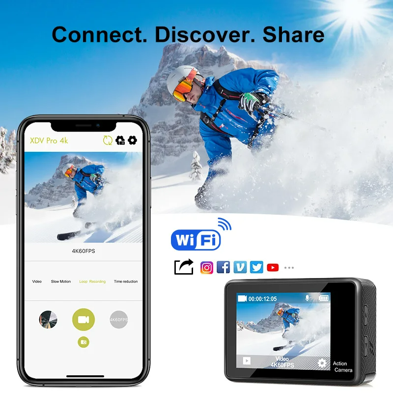 4K Action Camera With Sony IMX179 Sensor