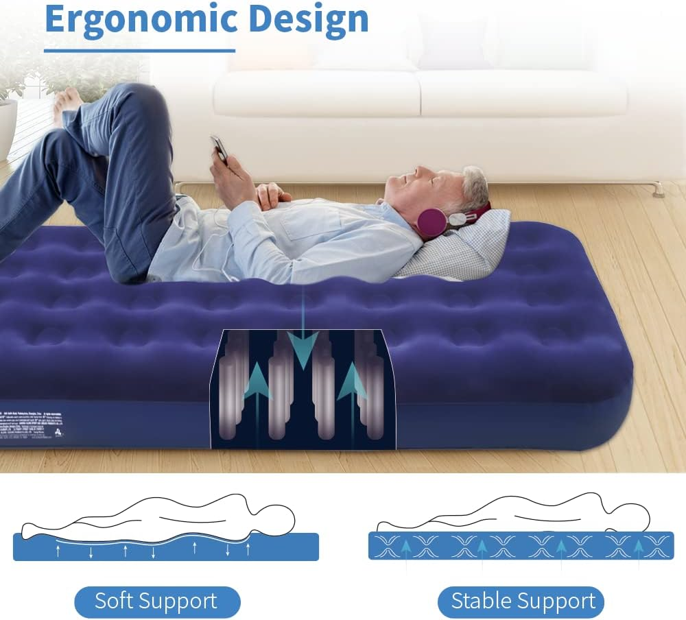 Single Camping Air Mattress PVC is Bed