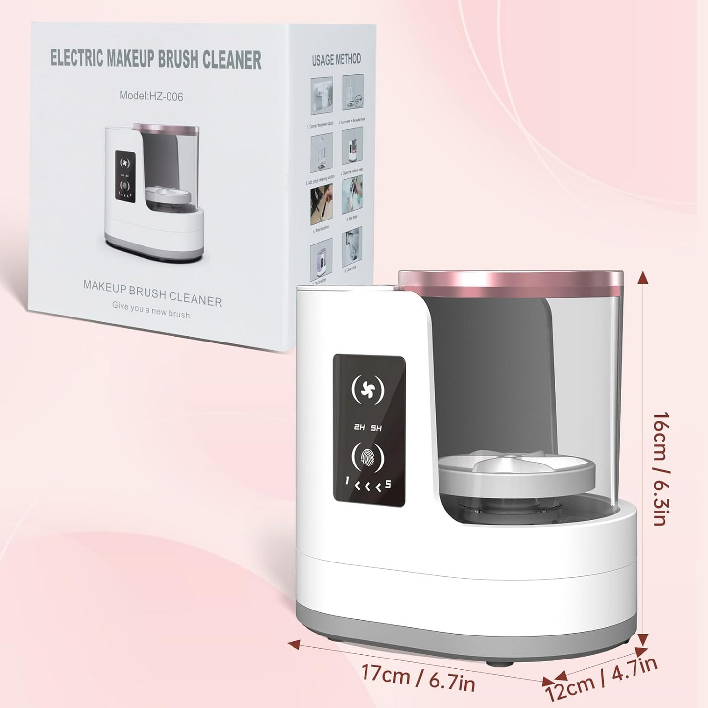 3 in 1 Portable USB Makeup Brush Cleaner & Dryer & Holder