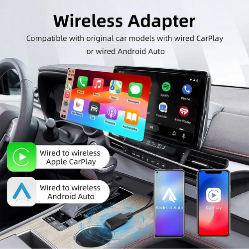 Wireless Carplay Android Auto Adapter 2in1 MX-CL10
